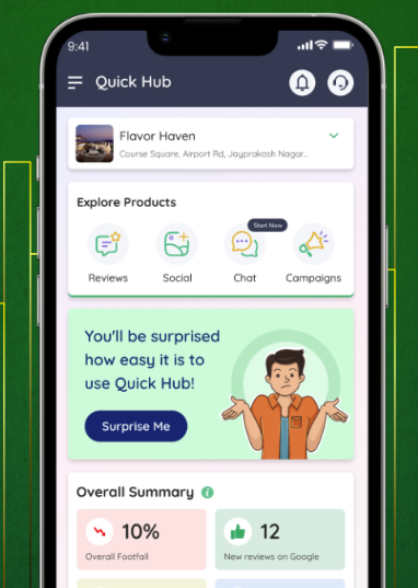 screenshot of Quick Hub